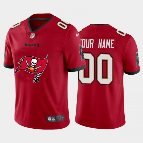 Men's Tampa Bay Buccaneers New Red 2020 Team Big Logo Limited Stitched Jersey